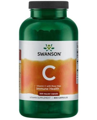 Swanson Witamina C z Dziką Różą 500 mg - 400 kaps.